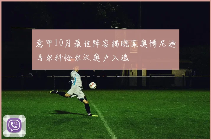 意甲10月最佳阵容揭晓莱奥博尼迪马尔科恰尔汉奥卢入选